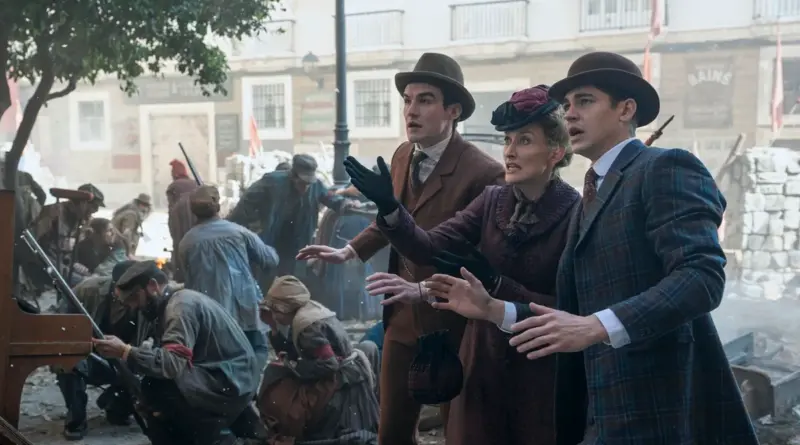 Imagen de la serie Young Sherlock con Hero Fiennes Tiffin