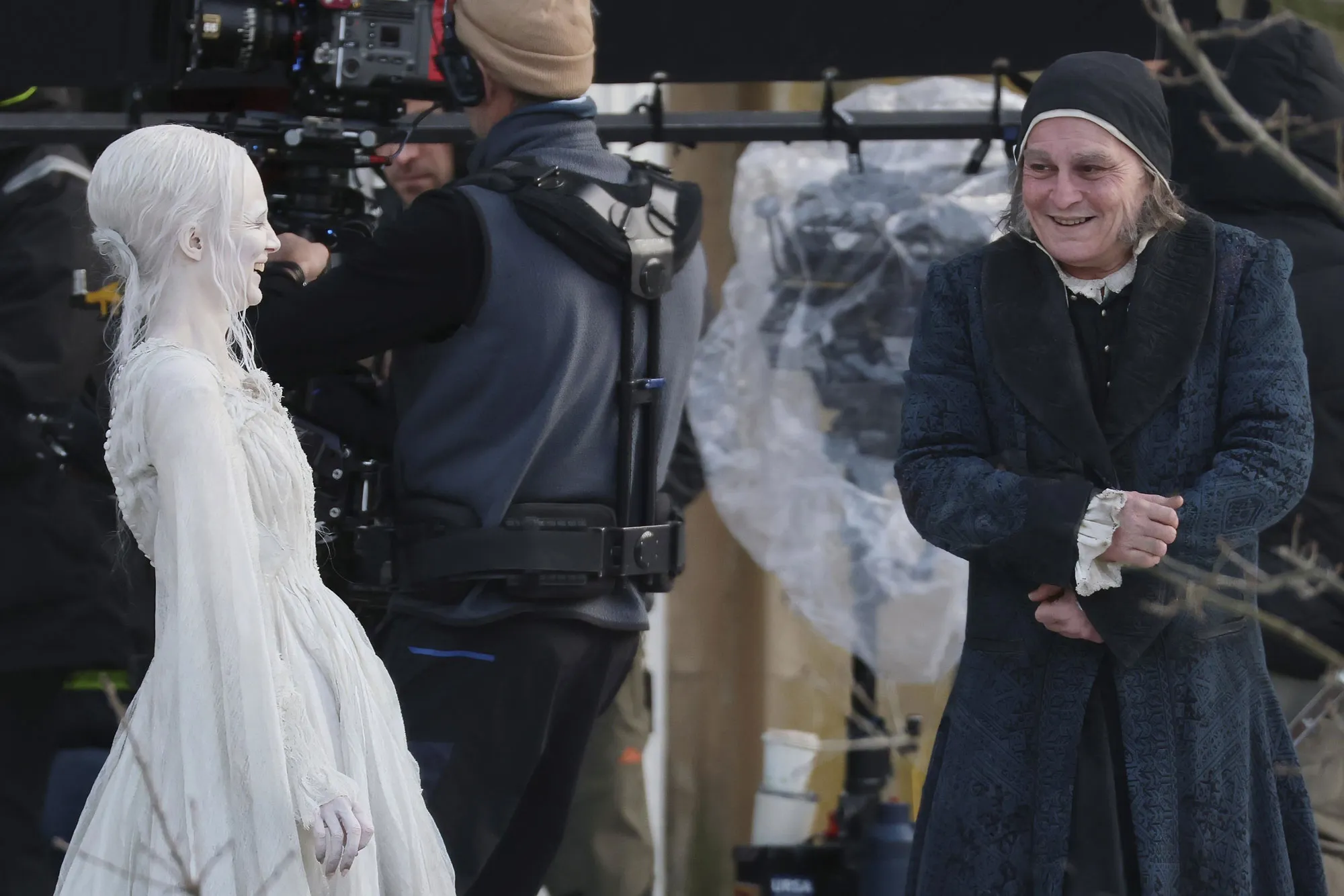 mundoCine - johnny depp ebenezer a christmas carol cuento de navidad rodaje