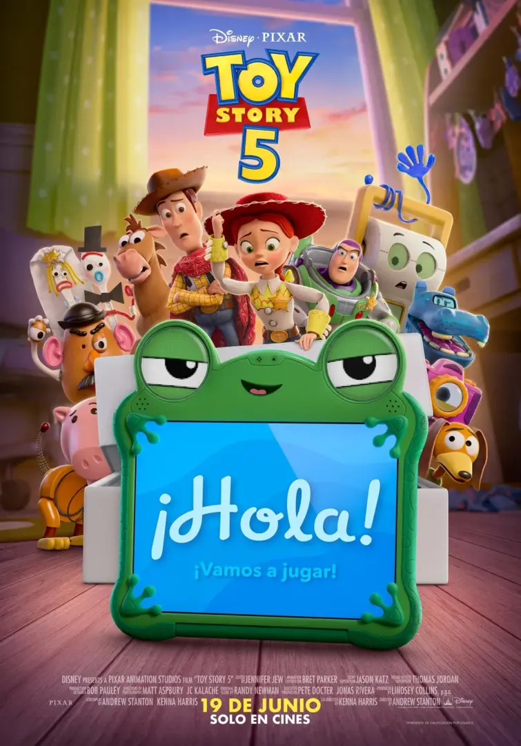 Woody regresa con poncho (y calvicie) para luchar contra una tablet en el tráiler de 'Toy Story 5'. 9 Mundocine - Toy Story 5 Nuevo Poster