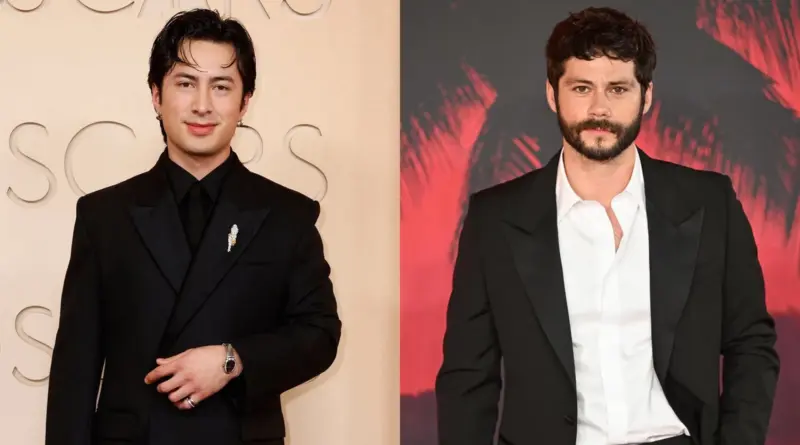 Collage De Hudson Williams Y Dylan O'Brien Posando En Eventos De Alfombra Roja Con Trajes Formales. Los Actores Protagonizarán 'Apparatus'.