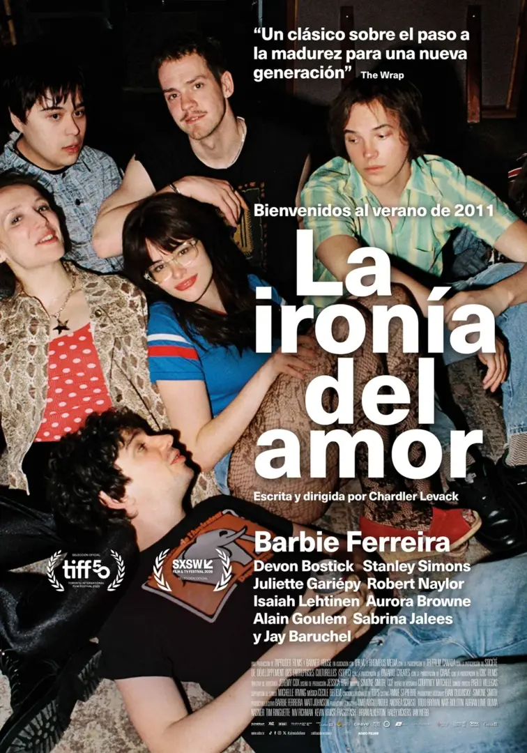 la ironia del amor mile end kicks poster