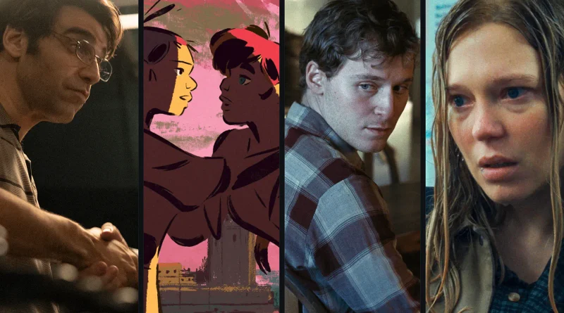 Collage de cuatro fotogramas de películas del Festival de Sevilla: El director, Viva Carmen, A Long Winter y La desconocida.